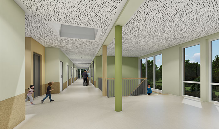 Innenansicht Neubau Kindertagesstätte in Schömberg